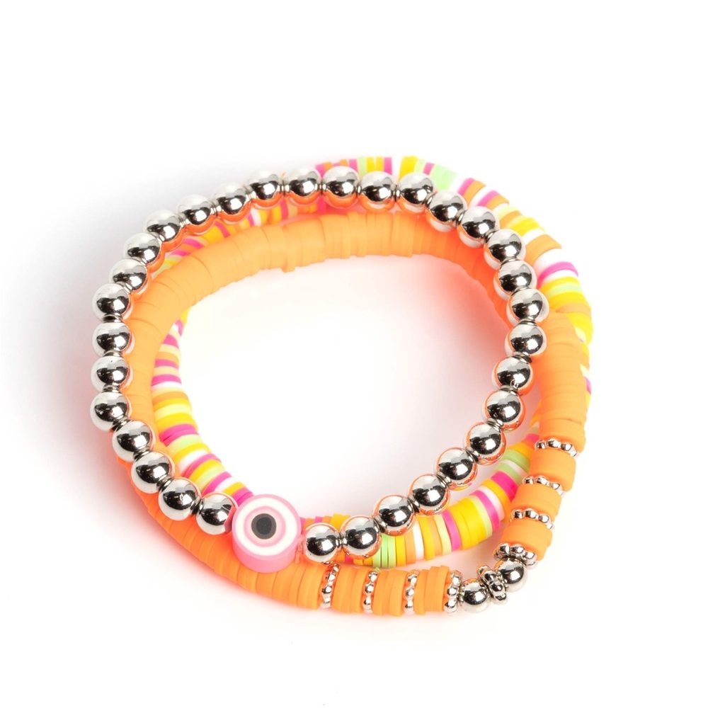stretchy bracelet rubber - orange